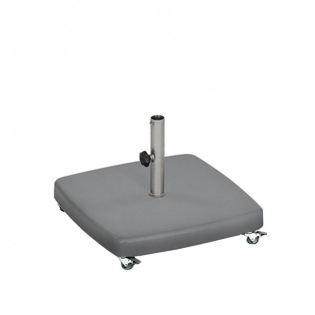 Schirmständer Beton, eckig mit Rollen