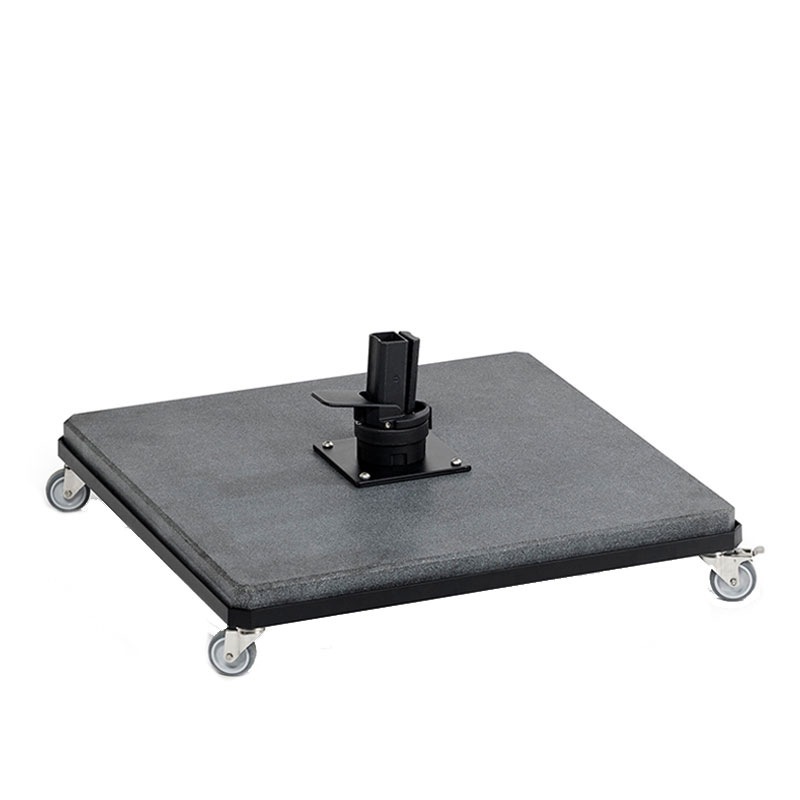 Schirmständer für Freiarm Granit, dunkelgrau mit Rollen