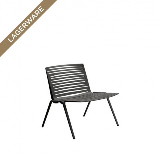 Fast Zebra Loungechair, schwarz