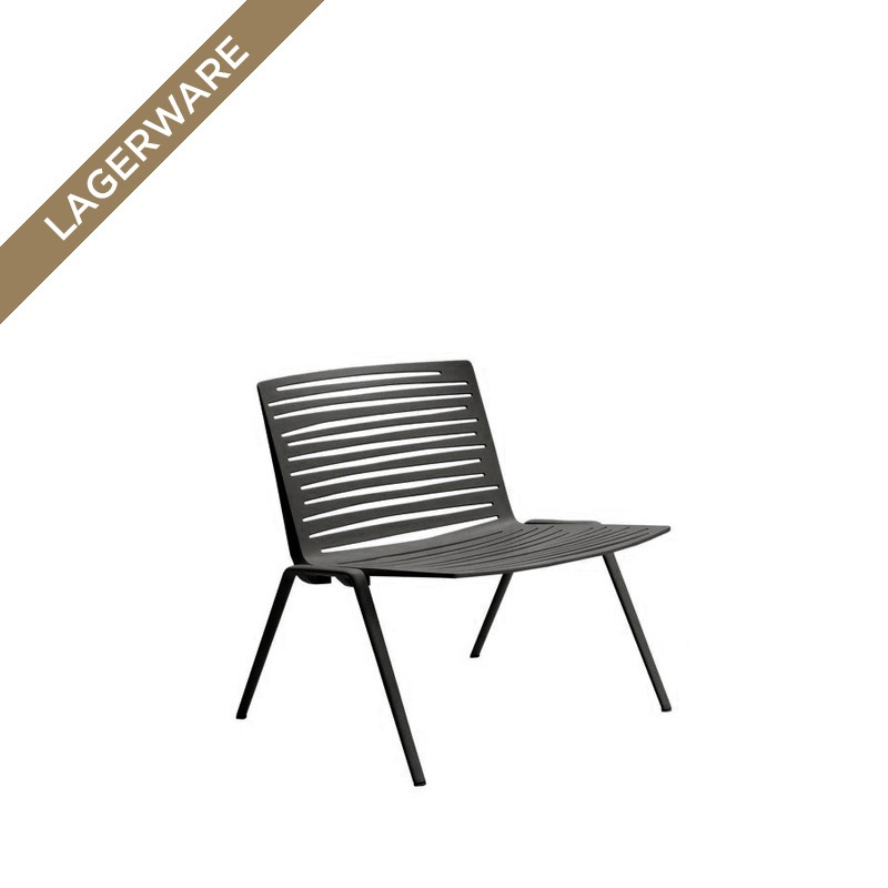 Fast Zebra Loungechair, schwarz