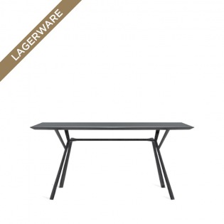 Fast Radice Quadra Tisch 150 x 90 cm, grau metallic