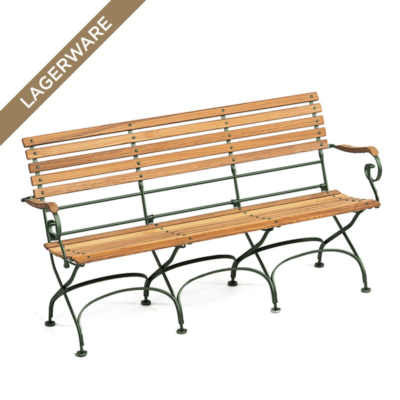 Weishäupl Classic 3-Sitzer Bank mit Armlehnen