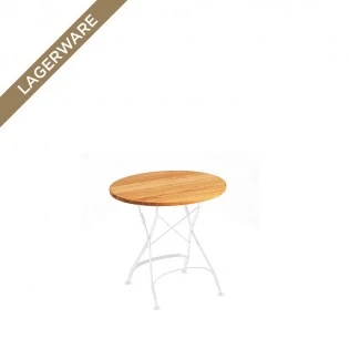 Classic Klapptisch Ø 75 cm, Gestell weiß