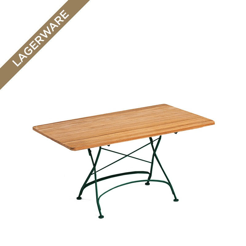 Classic Klapptisch 140 x 80 cm, Gestell dunkelgrün