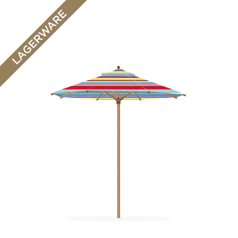 Teak Ø 250 cm mit Flaschenzug, multicolor