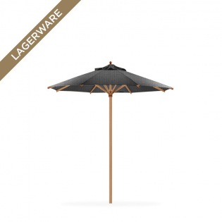 Teak Ø 250 cm mit Flaschenzug, Rips schiefer