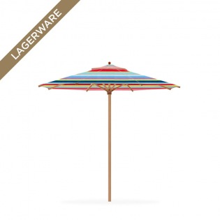 Teak Ø 300 cm mit Flaschenzug & Knick, multicolor