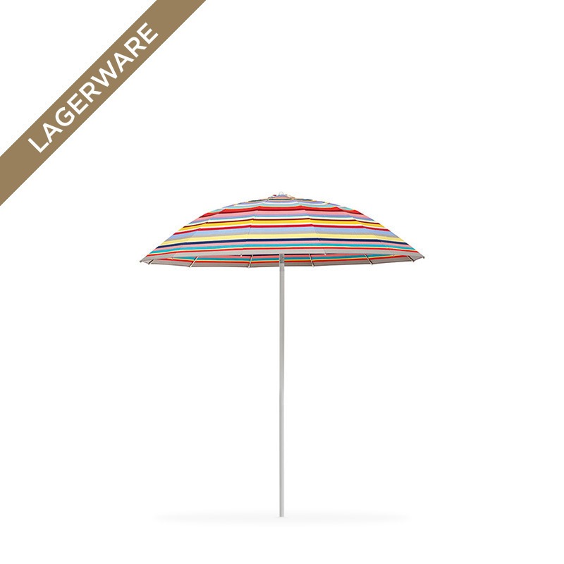 Pagodenschirm Ø 240 cm mit Alu-Stamm, multicolor
