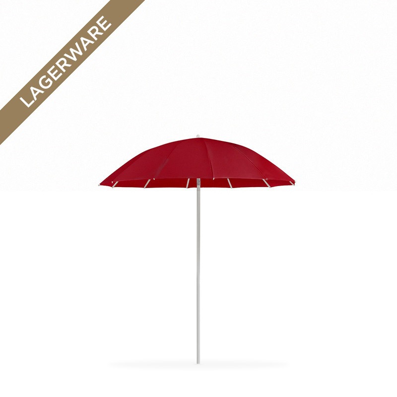 Pagodenschirm Ø 240 cm mit Alu-Stamm, kirschrot