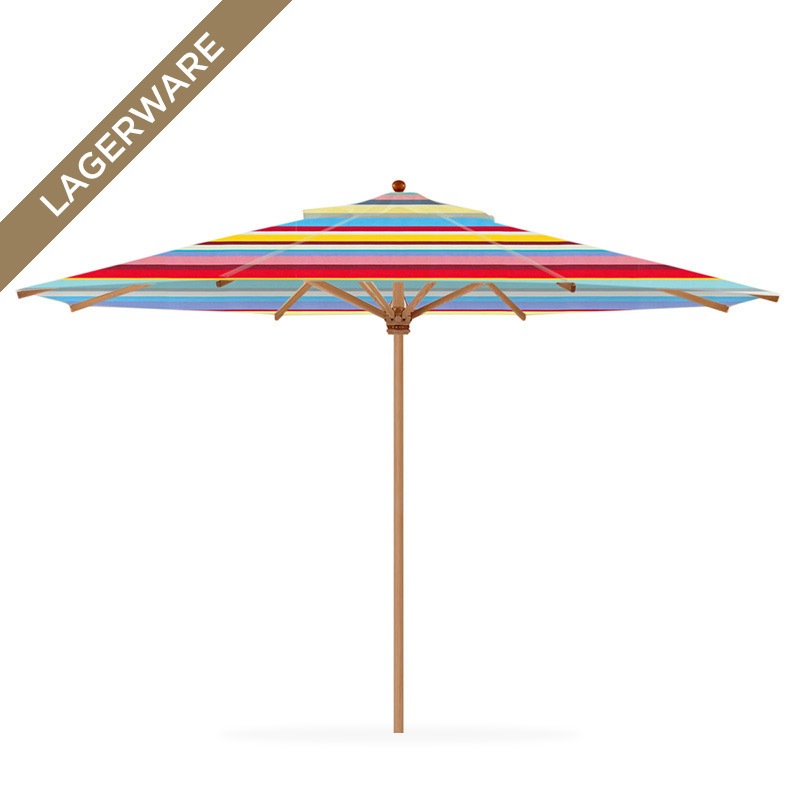 Teak Ø 450 cm mit Flaschenzug, multicolor