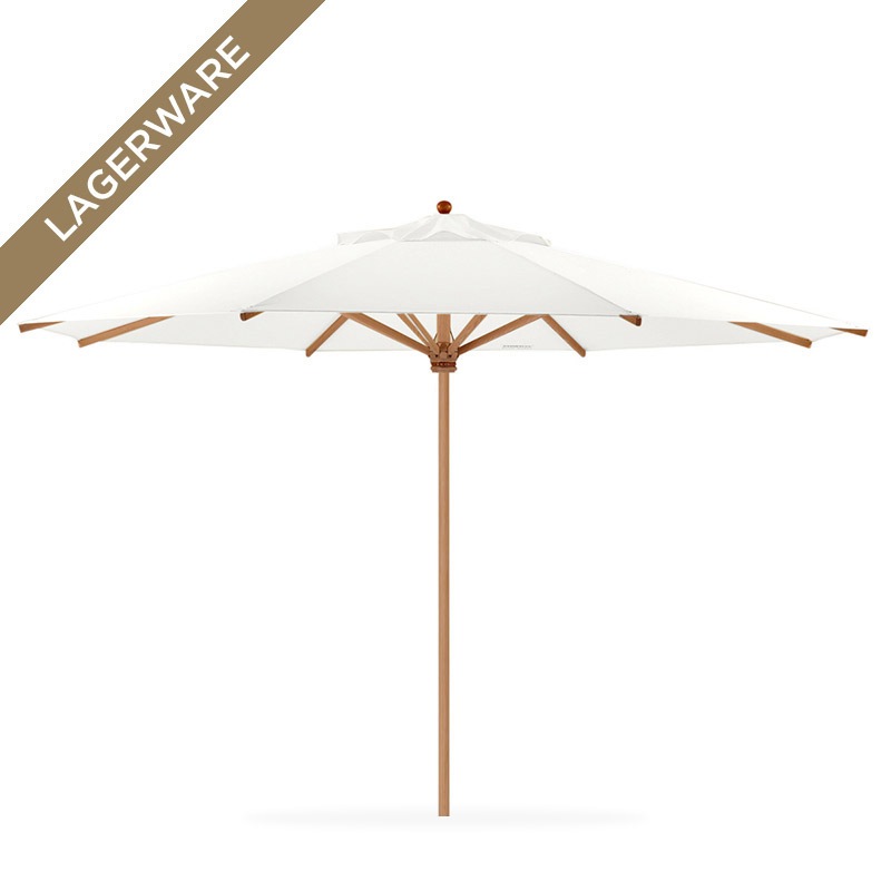 Teak Ø 450 cm mit Flaschenzug, weiß