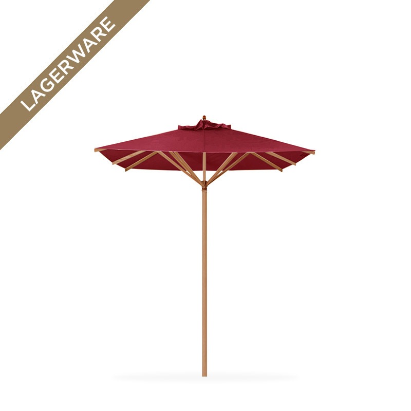 Teak 250x250 cm mit Flaschenzug, bordeaux