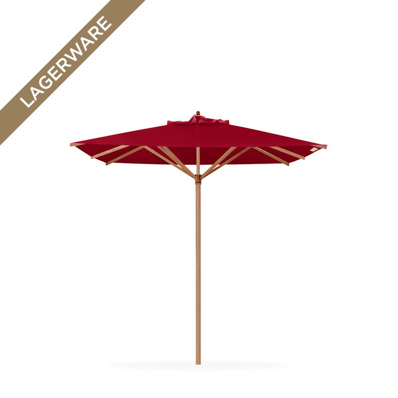 Teak 300x300 cm mit Flaschenzug, kirschrot