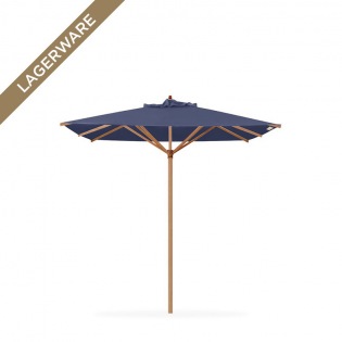 Teak 300x300 cm mit Flaschenzug, taubenblau