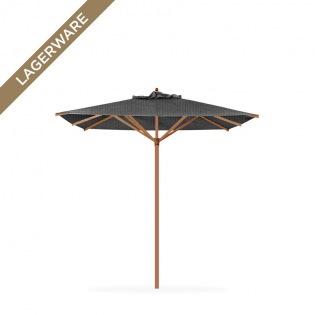 Teak 300x300 cm mit Flaschenzug, Rips schiefer