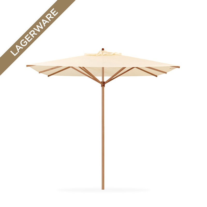 Teak 350x350 cm mit Flaschenzug, natur