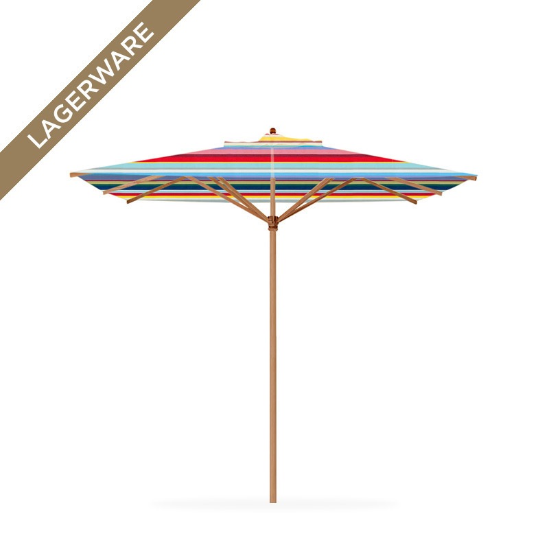 Teak 350x350 cm mit Flaschenzug, multicolor