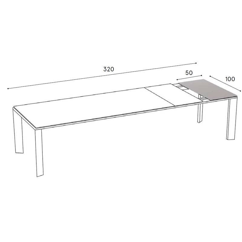 Fast Grande Arche Verlängerungsplatte 50x100 cm
