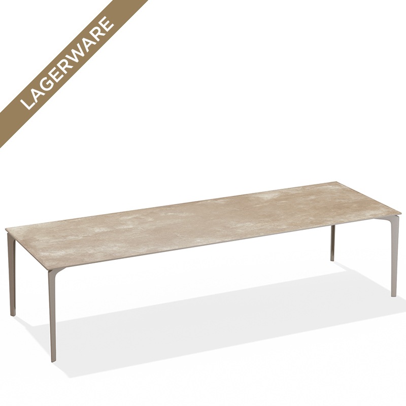 Fast Allsize Tisch 301 x 101 cm, taupe / Keramik haselnuss