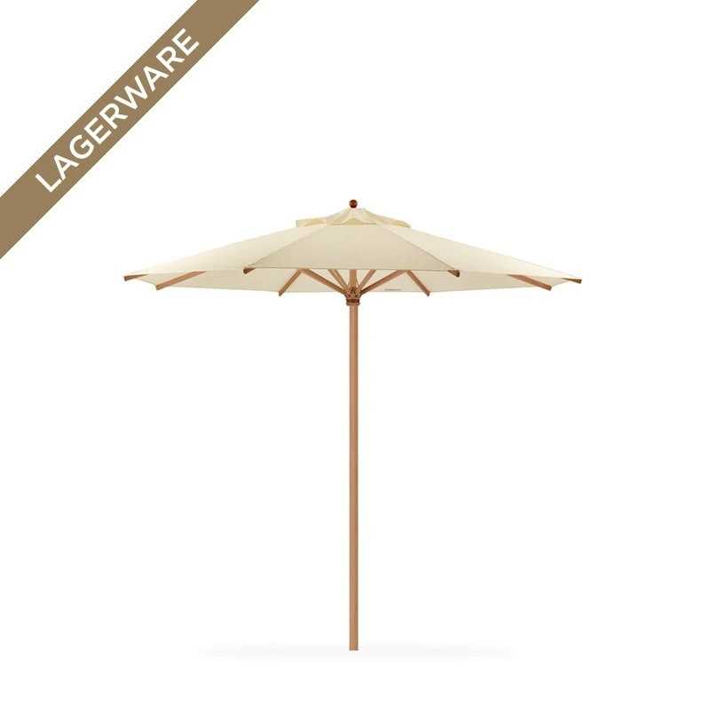 Weishäupl Teak Schirm Ø 300 cm mit Flaschenzug, natur