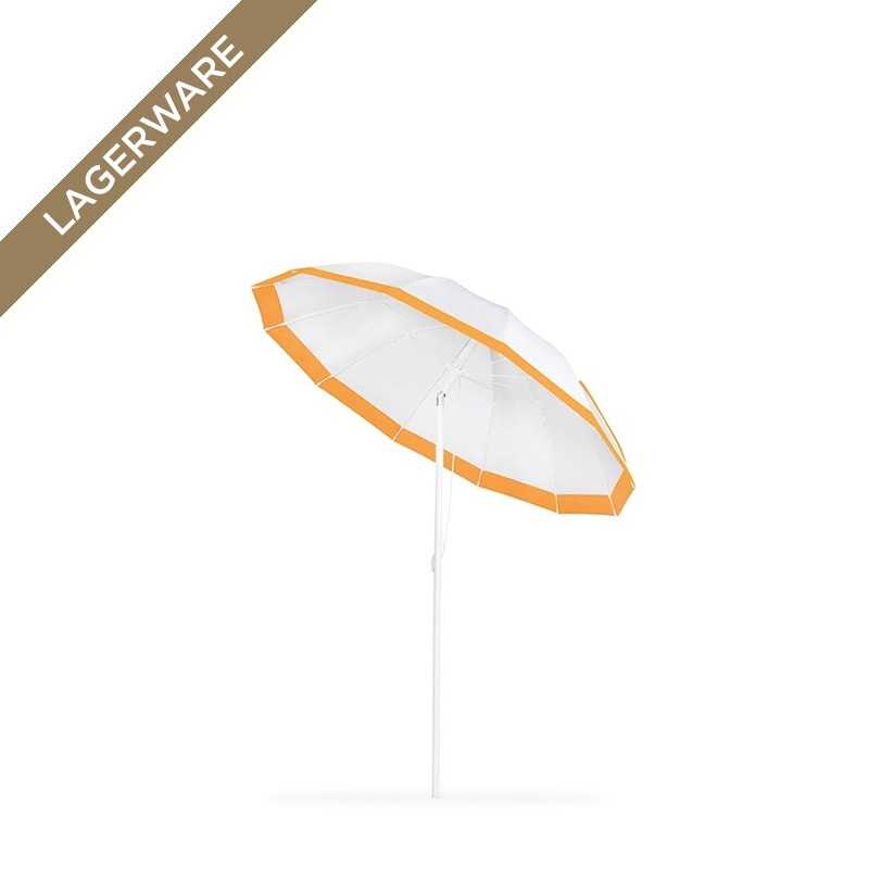 Weishäupl Pagodenschirm Ø 240 cm mit Alu-Stamm, weiß/mandarine
