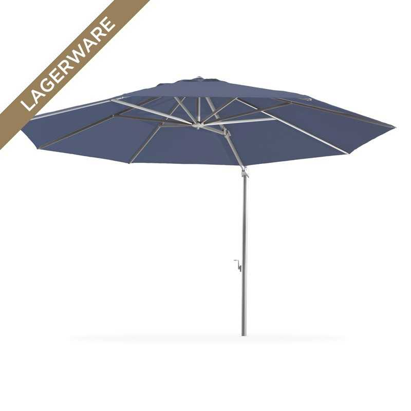 Freiarmschirm Ø 350 cm, Acryltuch taubenblau