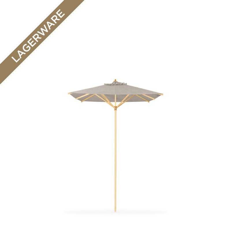 Klassiker 190x190 cm mit Flaschenzug & Knick, Rips Hellgrau