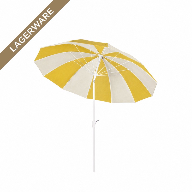 Weishäupl Pagodenschirm Ø 240 cm mit Kurbel, Mixed Limone Natur