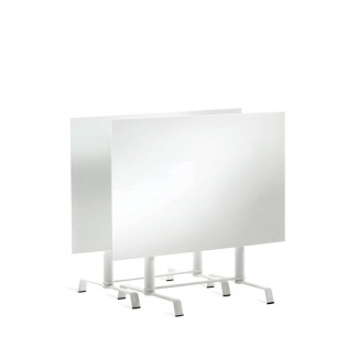 Fast Elica Tisch mit Doppelfuß, klappbar