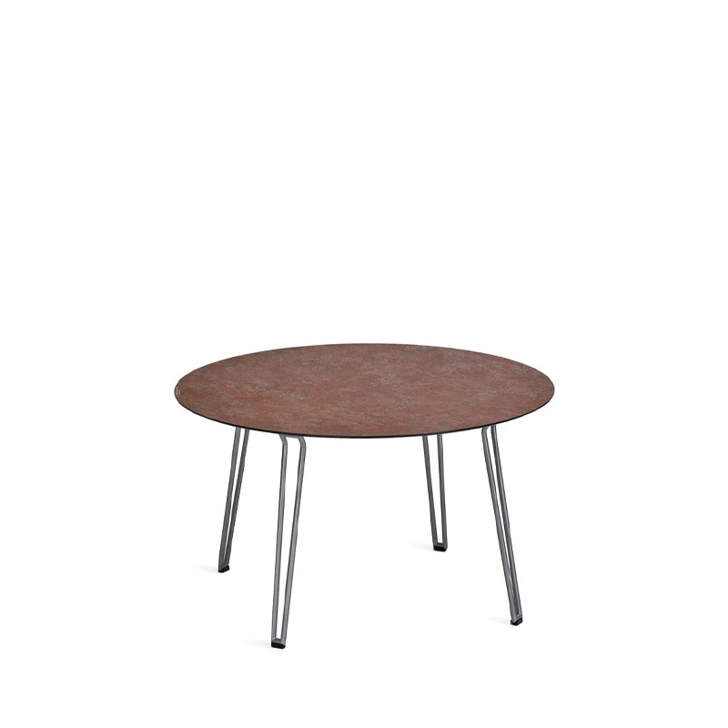 Weishäupl Slope Tisch Ø 120 cm, Beine Edelstahl