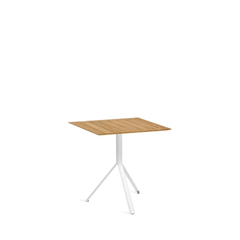 Weishäupl Trio Bistrotisch Teak, quadratisch